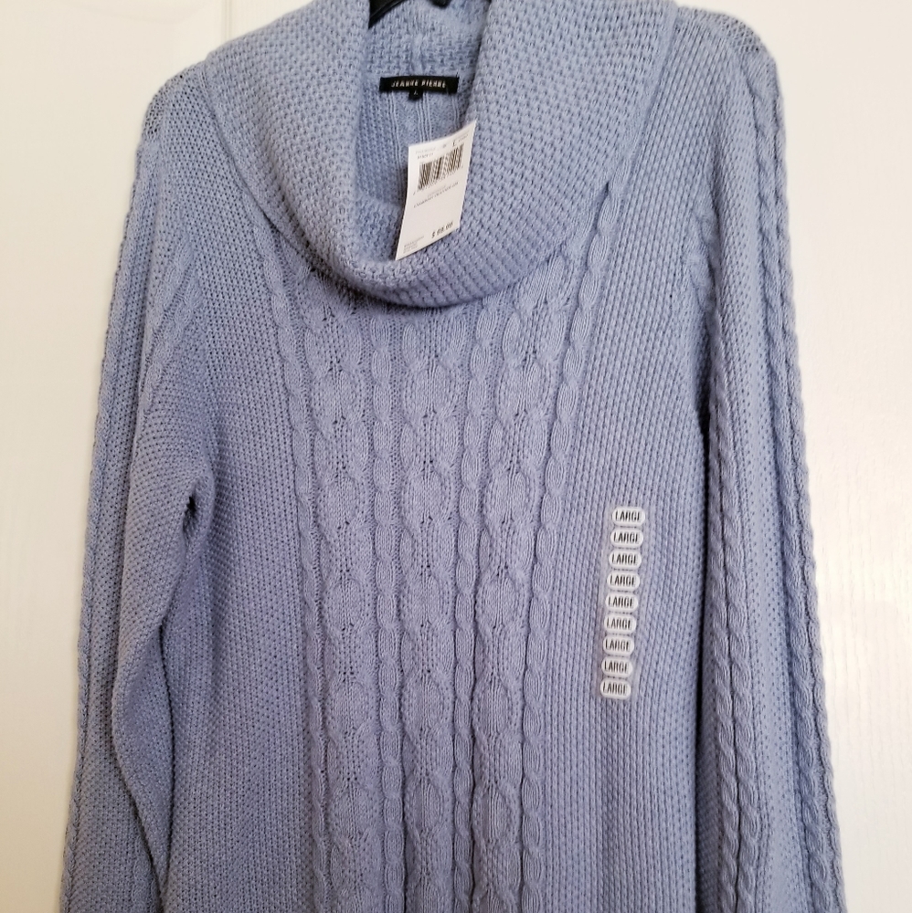NWT Jeanne Pierre Long Blue Sweater